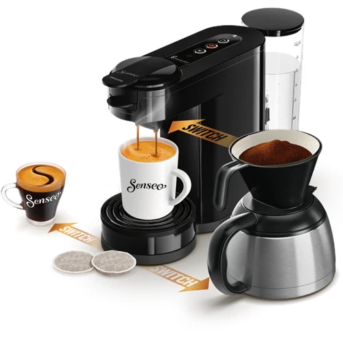 Senseo® switch 3IN1 HD6594/62 kaffebryggare, svart