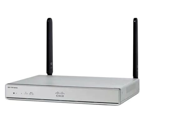 Cisco C1121-4P router, 1GbE 4-portars switch, 2 WAN-portar
