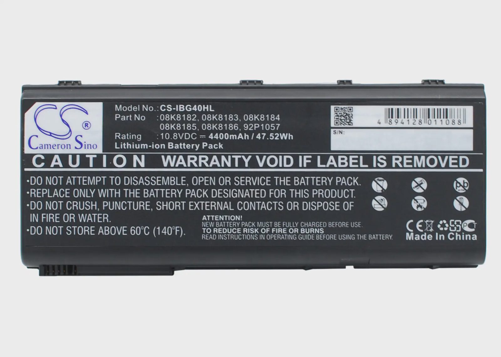 Batteri till Laptop, Bärbar dator för IBM ThinkPad G40, G41, ThinkPad G40 Series m.fl.