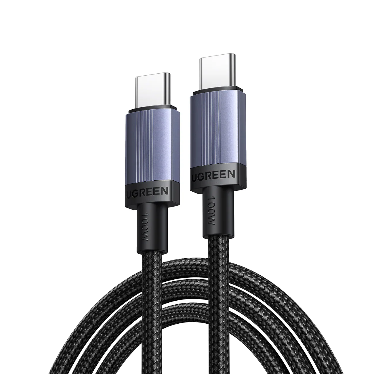 Ugreen USB-C till USB-C PD-kabel 100 W 5 A 3 m – svart, bild 2