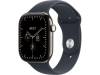Apple Watch Series 12 GPS + Cellular 46 mm naturlig titan, marinblå Sportband - S/M, bild 2