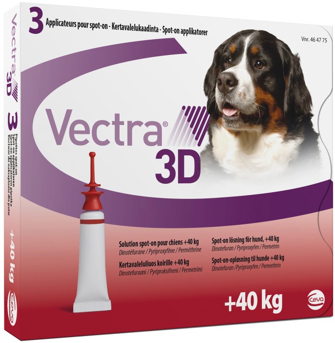 Vectra 3D för hund, >40 kg spot-on, lösning