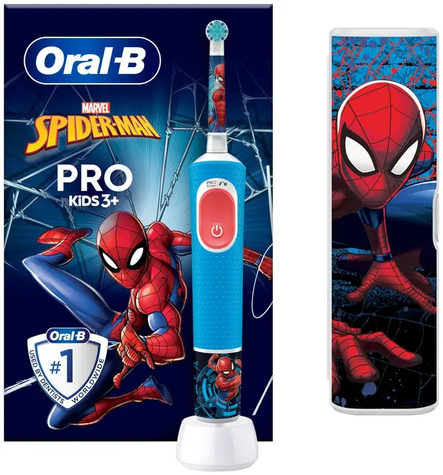 Oral-B Vitality Pro Kids elektrisk tandborste, Spiderman