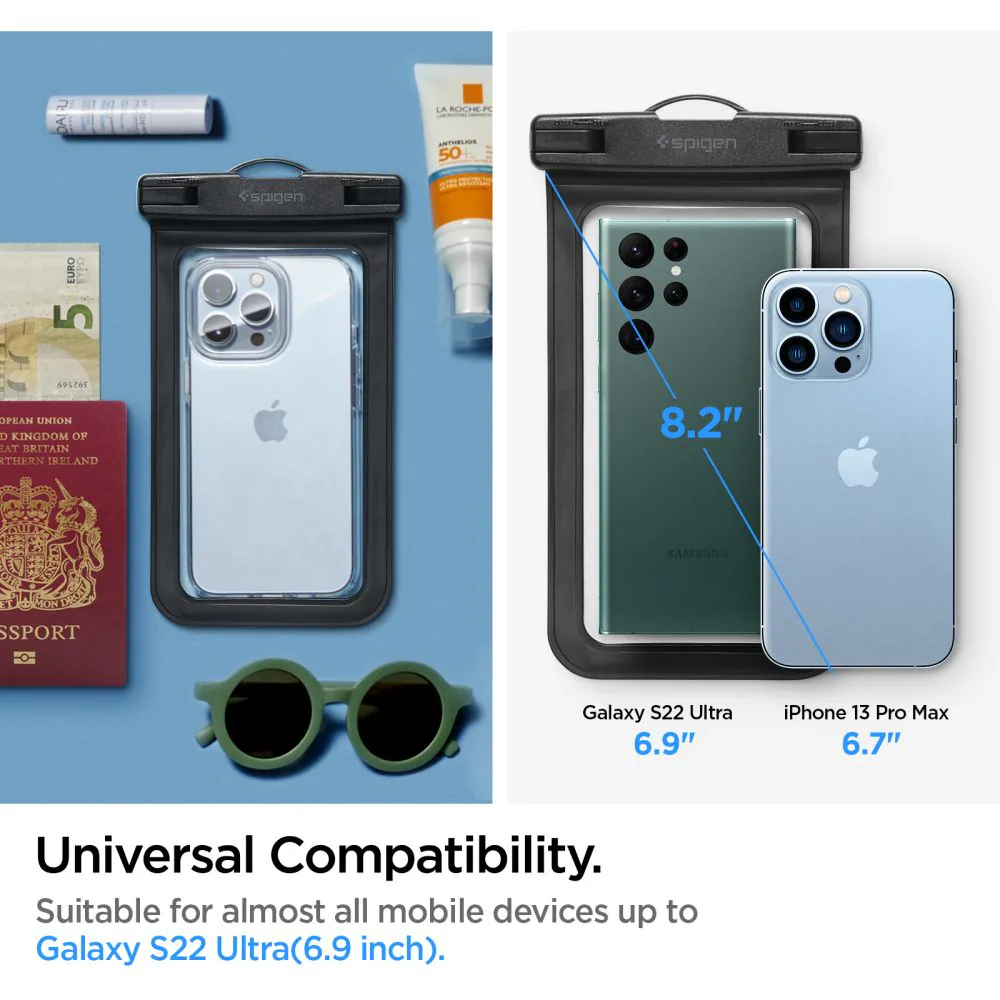 Spigen Aqua Shield A601 fodral vattentätt IPX8 - svart