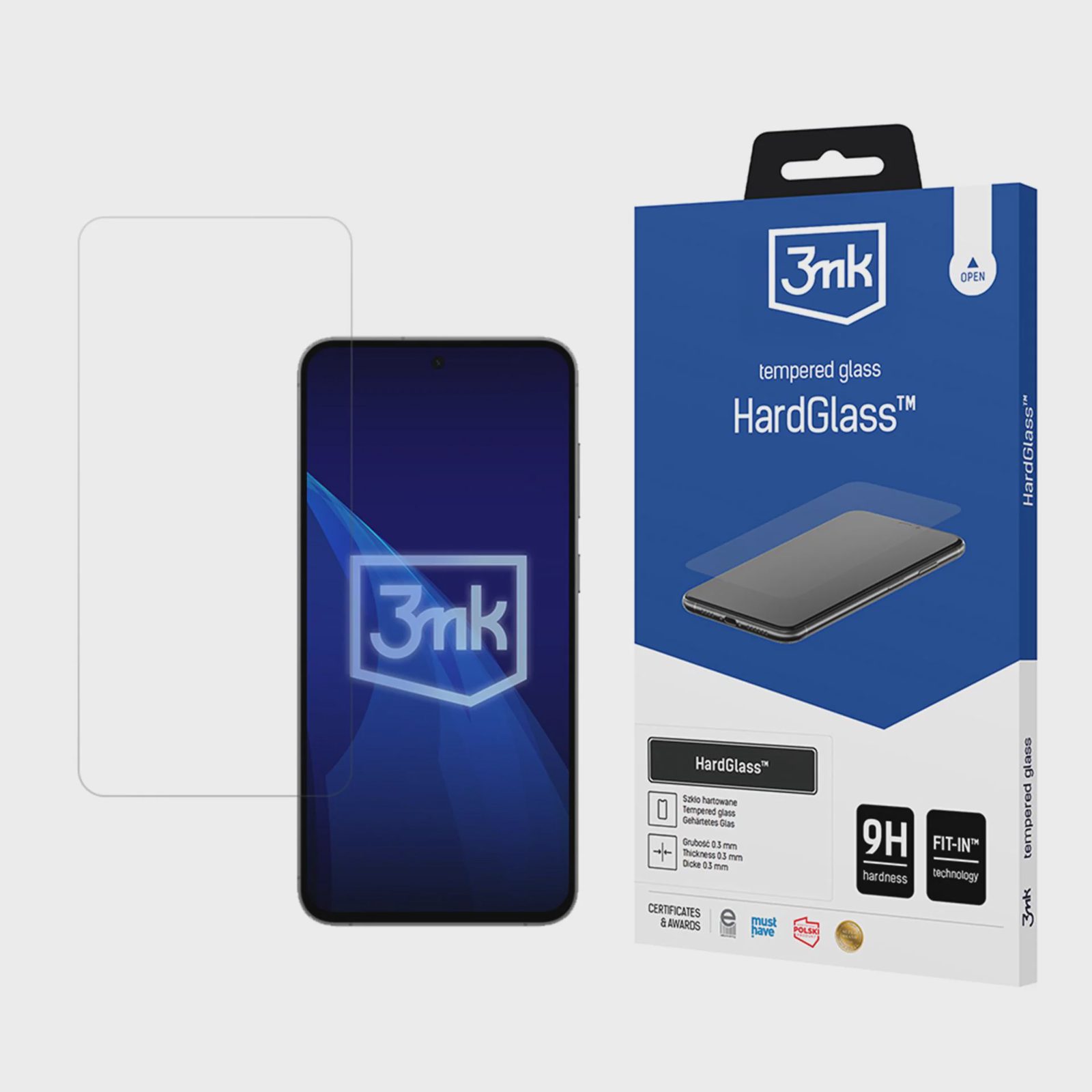 Härdat glas 9H 3mk HardGlass™ till Samsung Galaxy S24 FE