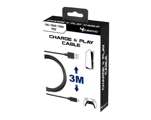 Subsonic Charge PS5, X BOX series, Switch 3 meter, bild 4