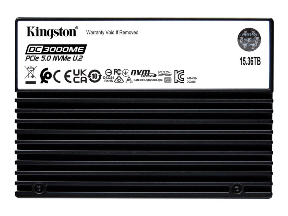 15.36 TB Kingston DC3000ME Enterprise SSD, U.2 PCIe 5.0 NVMe
