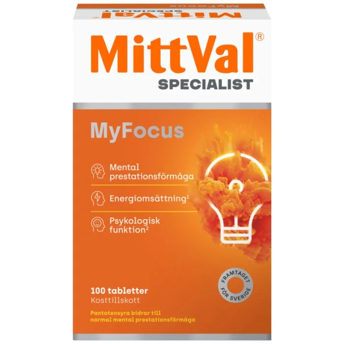 MittVal MyFocus 100 tabletter