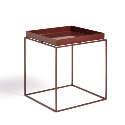 HAY - Tray Bord - Medium - 40x40x44 cm - Choklad