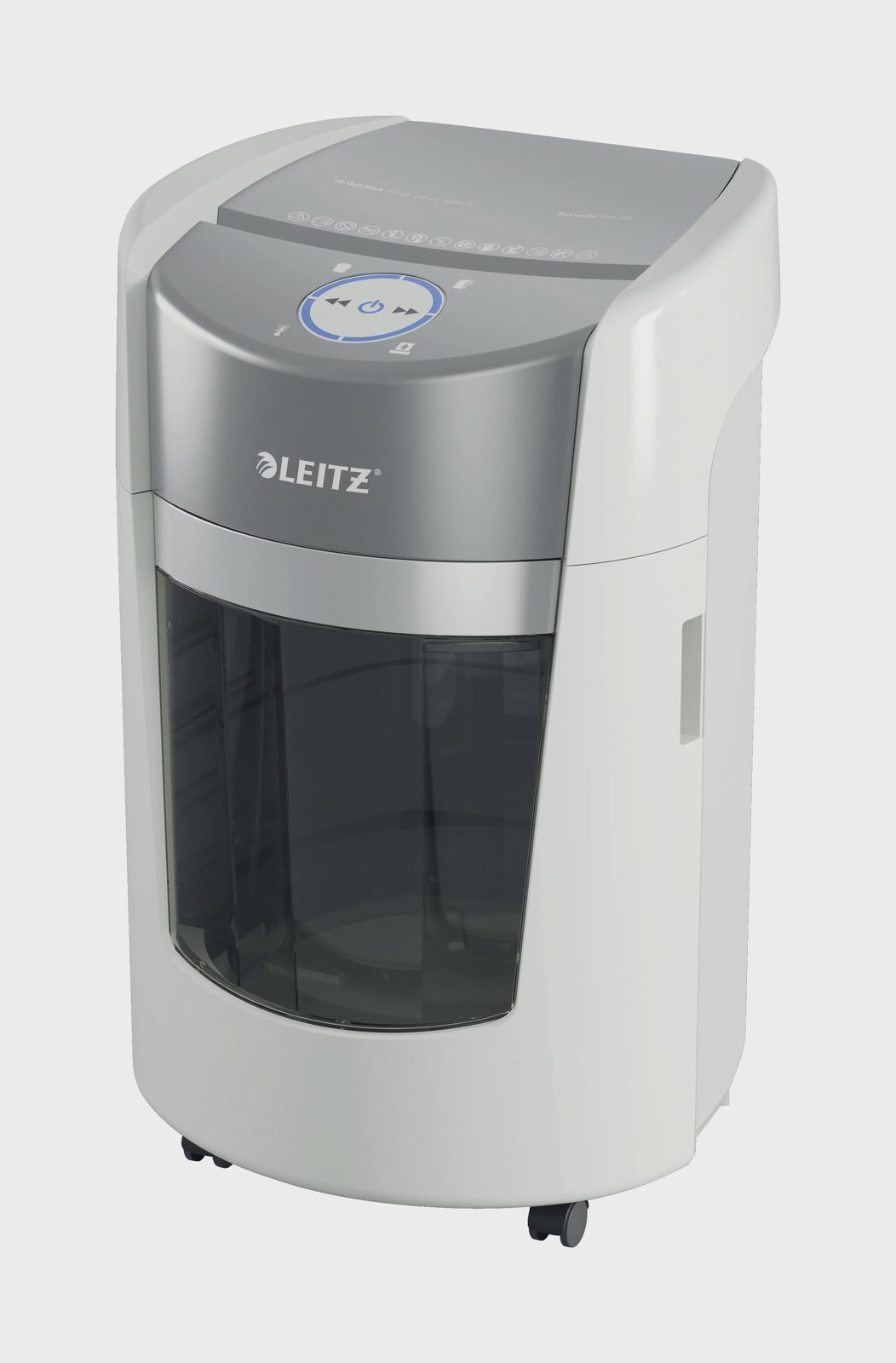 Leitz IQ OptiMax Office dokumentförstörare med mikroskärning P5 35 L, vit, bild 2