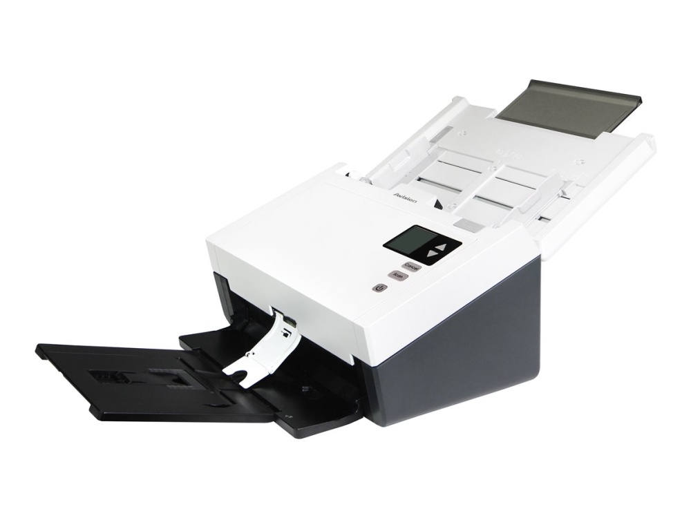 Avision AD345G(F) Series AD345G - Dokumentskanner - CMOS/CIS - Duplex - max. skanningsbredd: 8.5 - A4/Legal - 600 dpi x 600 dpi - upp till 60 sidor/minut (mono) / upp till 60 sidor/minut (färg) - ADM (100 ark) - upp till 10000 scanningar per dag - USB 3.2 Gen 1x1