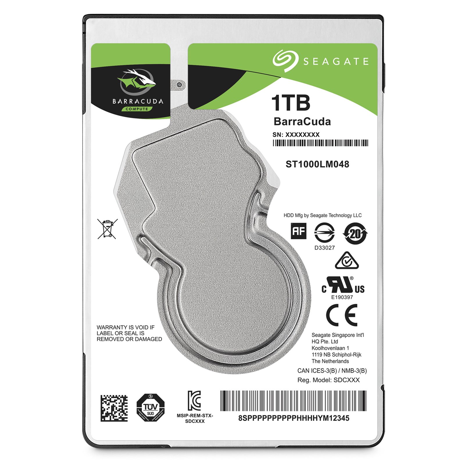 Seagate Barracuda Laptop Intern hårddisk 2,5" 1 TB, bild 4
