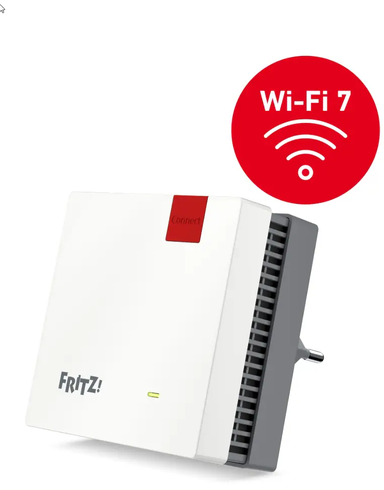 AVM FRITZ 1700 wifi-repeater Wi-Fi 7 dubbelband, röd/vit
