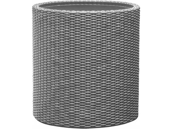 Keter Liten Cylinder Planter silver