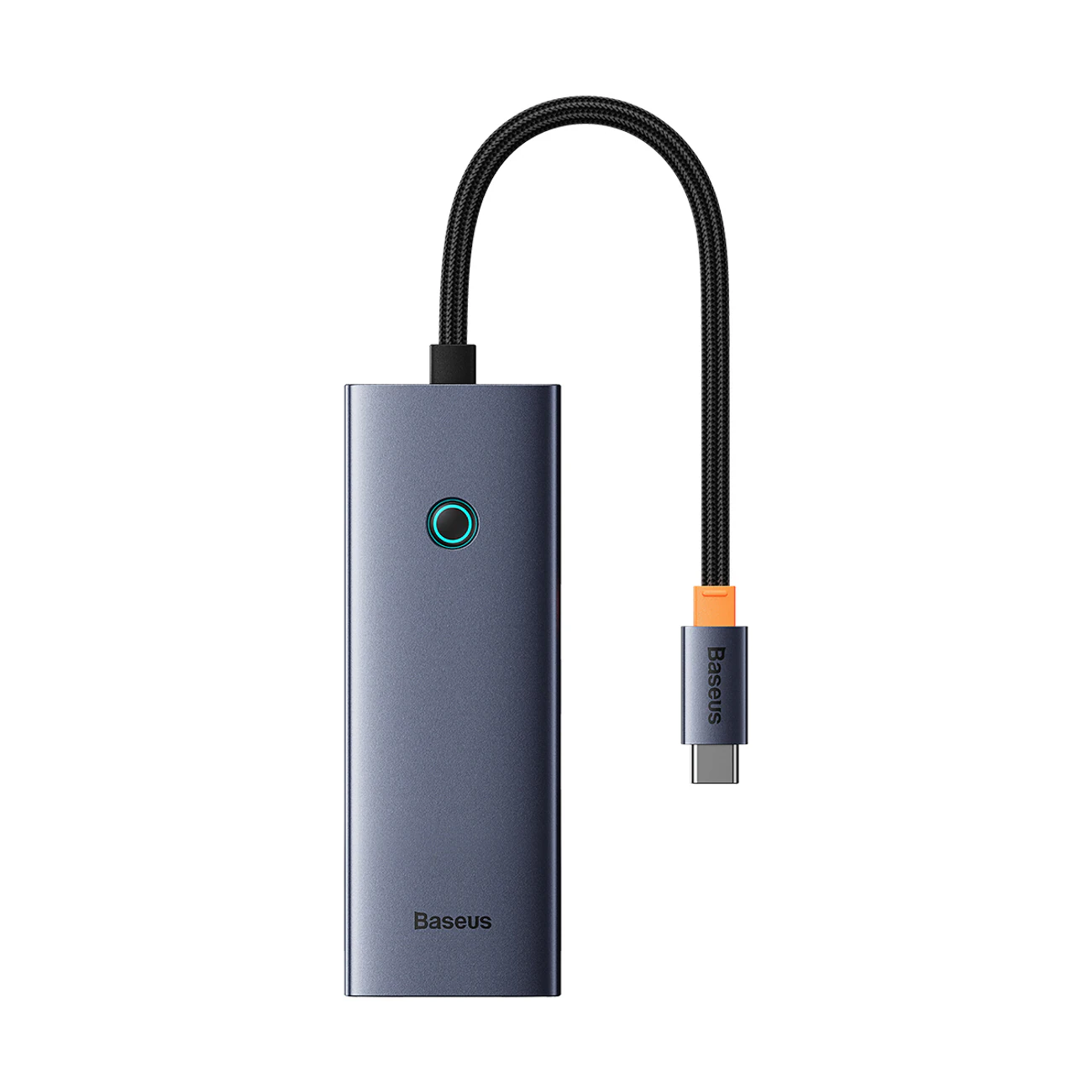 Baseus UltraJoy-serien 5-i-1-hubb USB-C till 1x HDMI 4K@30Hz + 4 x USB-A 3.0 – grå