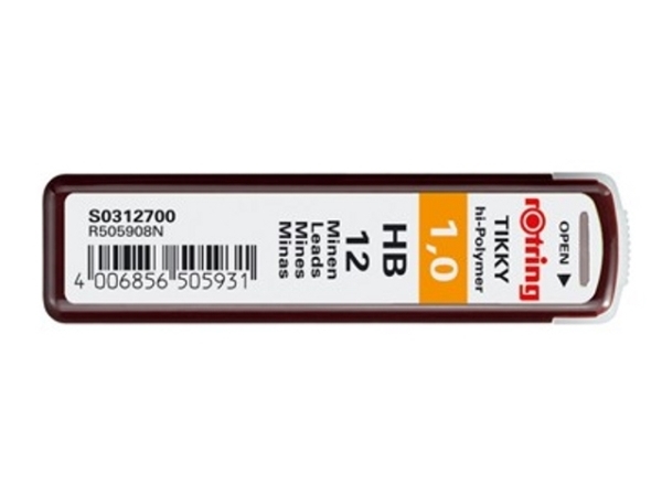 Rotring Polymer Leads, HB, 1 mm