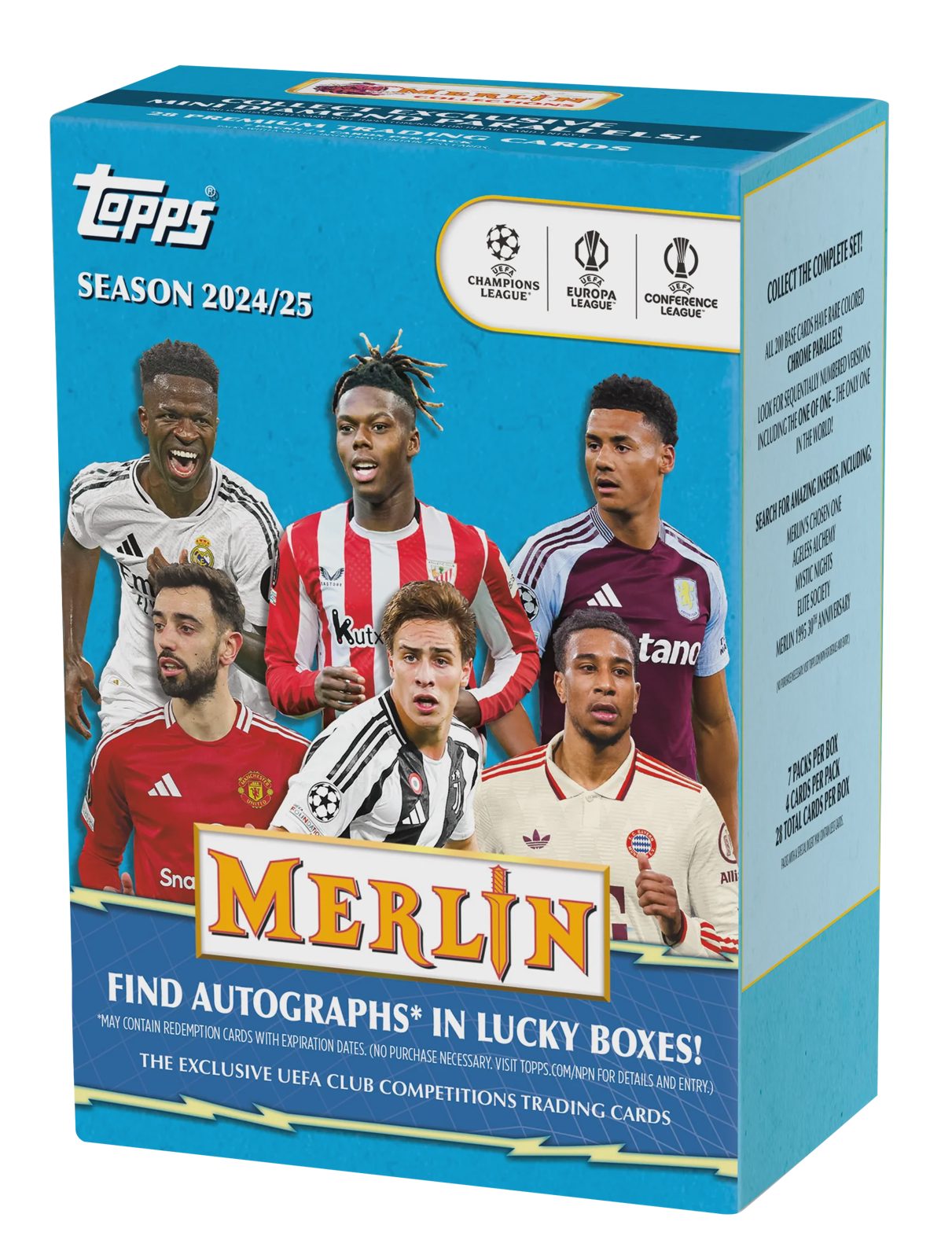 TOPPS 2024-25 Topps Merlin UCC Value Box - Fotbollskort