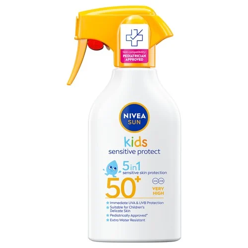 Nivea Solskydd Kids Sensitive Protect Trigger Spray SPF50+ 250 ml, bild 4