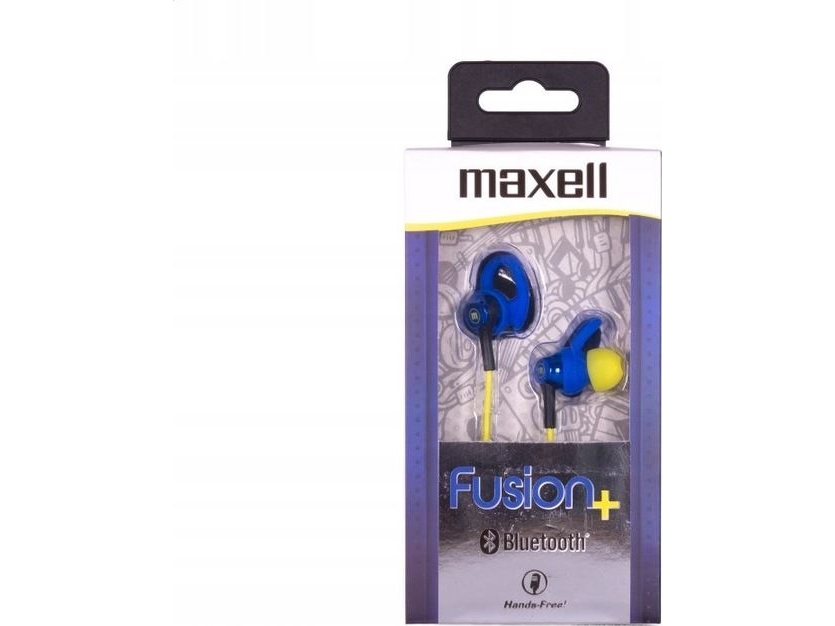 Maxell Fusion+ trådlösa in-ear hörlurar EB-BTFUS9 blå