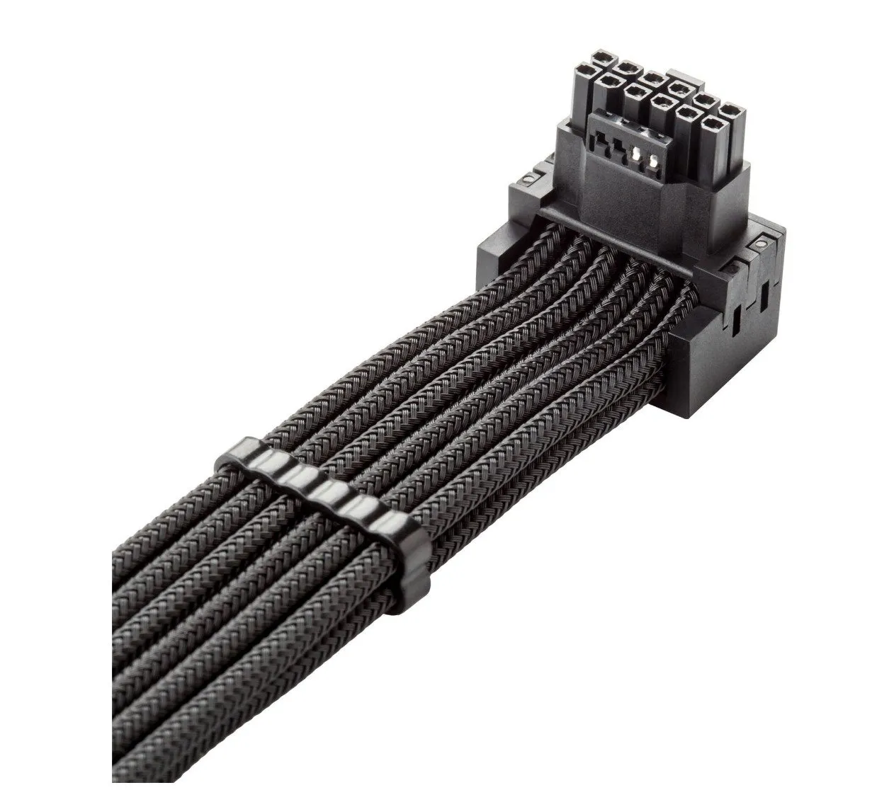 CableMod C-Series Pro PCIe-kabel 16-pin till 2x8-pin 90°, Variant A, svart
