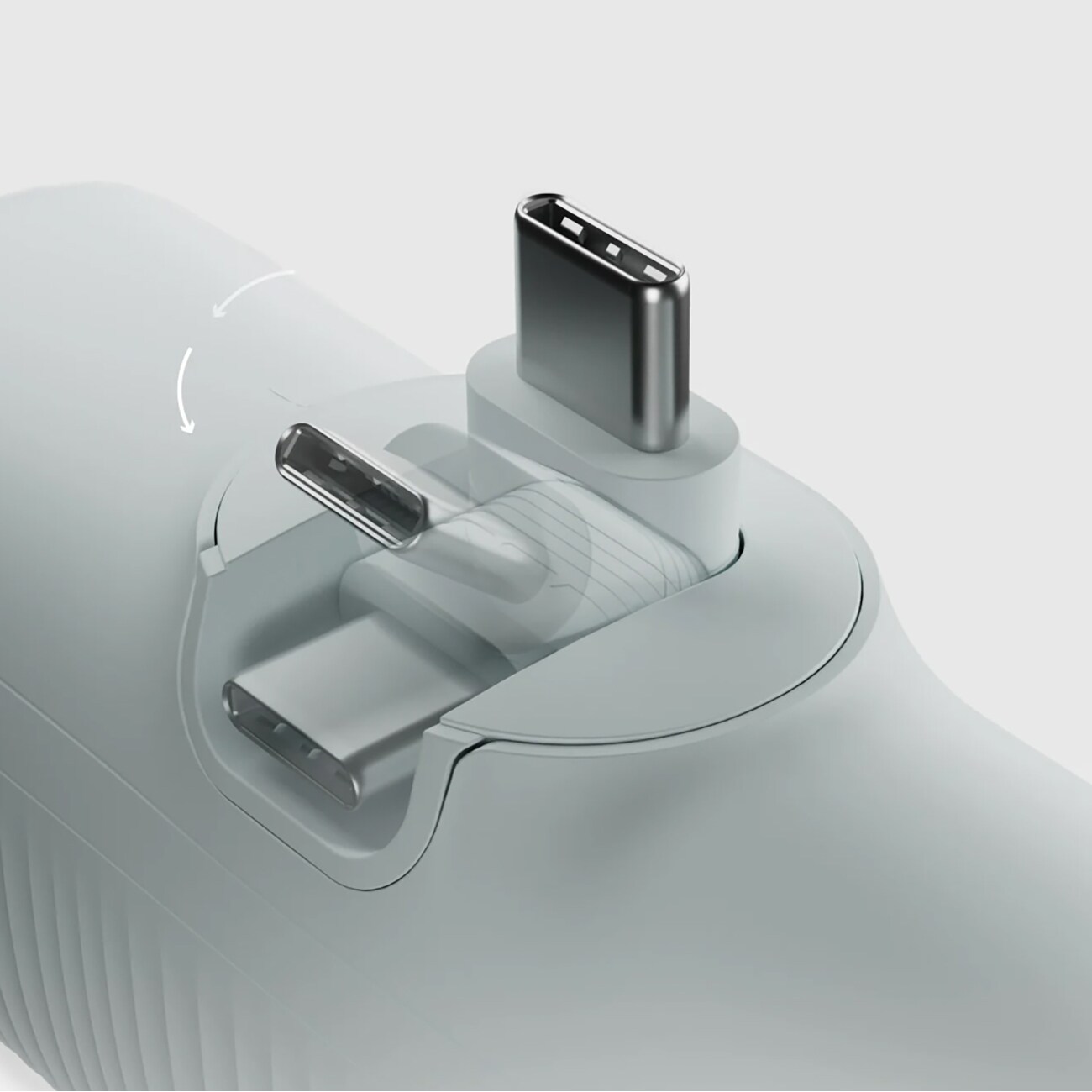 SBS EcoPower 5000 mAh 10W Powerbank med inbyggd USB-C-port - Grå, bild 4