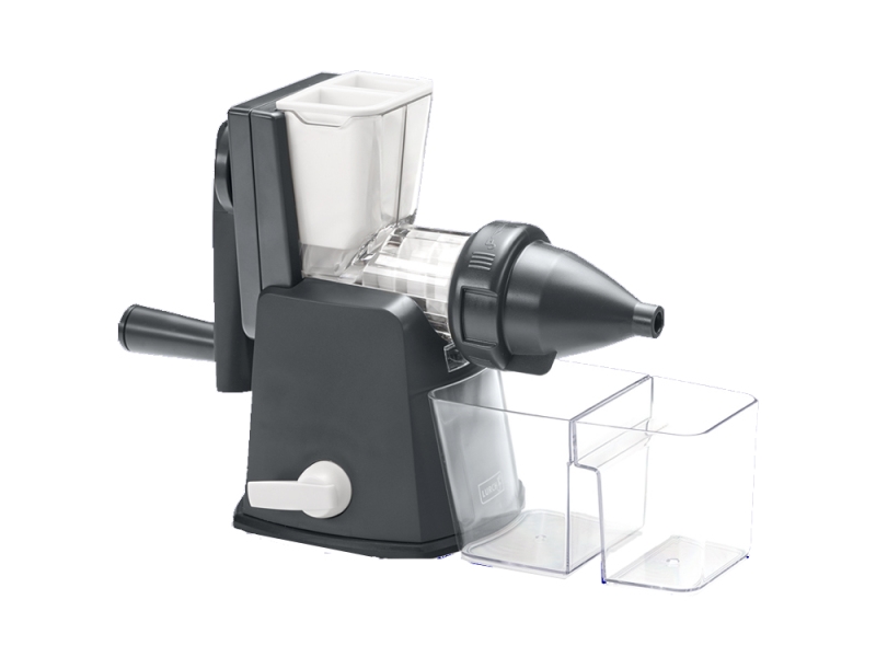 Lurch 00200510, Handdriven juicepress, Grå, Vit, Tyskland, Plast, Rostfritt stål
