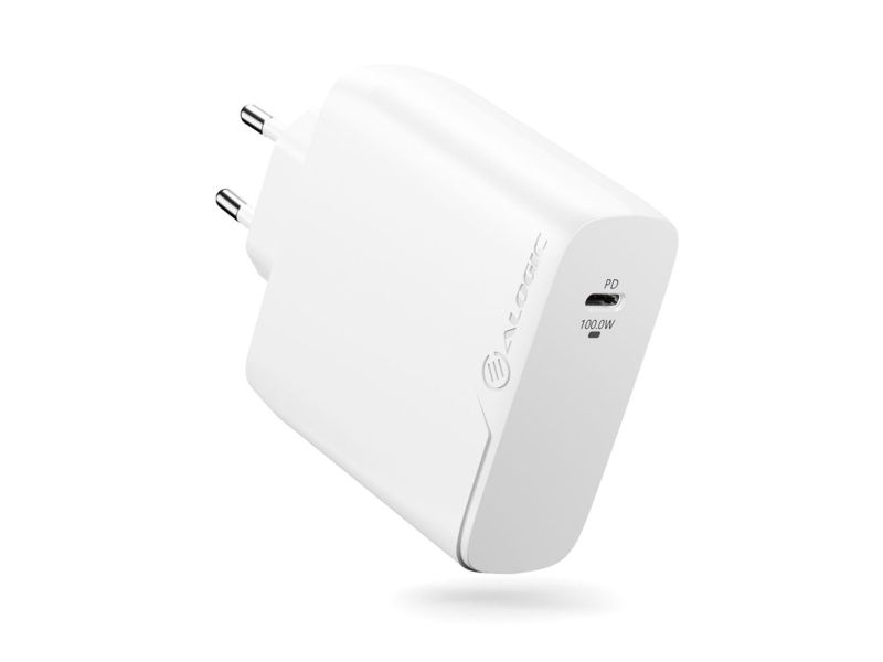 ALOGIC Rapid Power 100W GaN väggladdare + 2m USB-C kabel (vit)