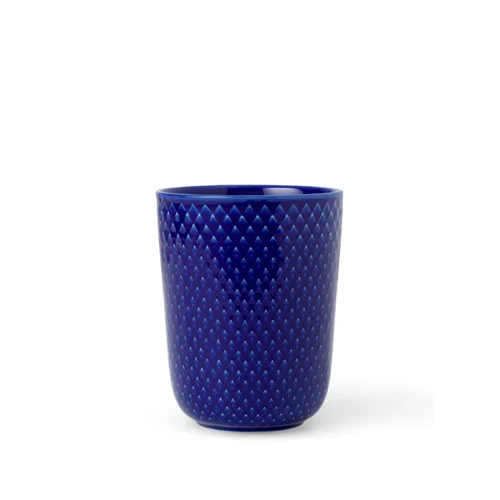 Lyngby Porcelæn - Rhombe Color Mugg - 33 cl - Mörkblå