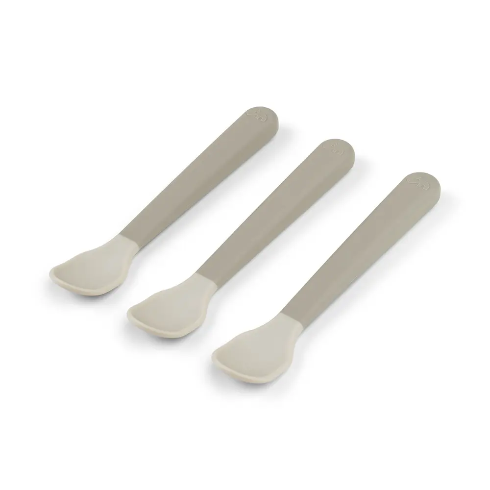 Done by Deer Foodie Easy-Grip Baby Spoon 3-pack, Sand, bild 2