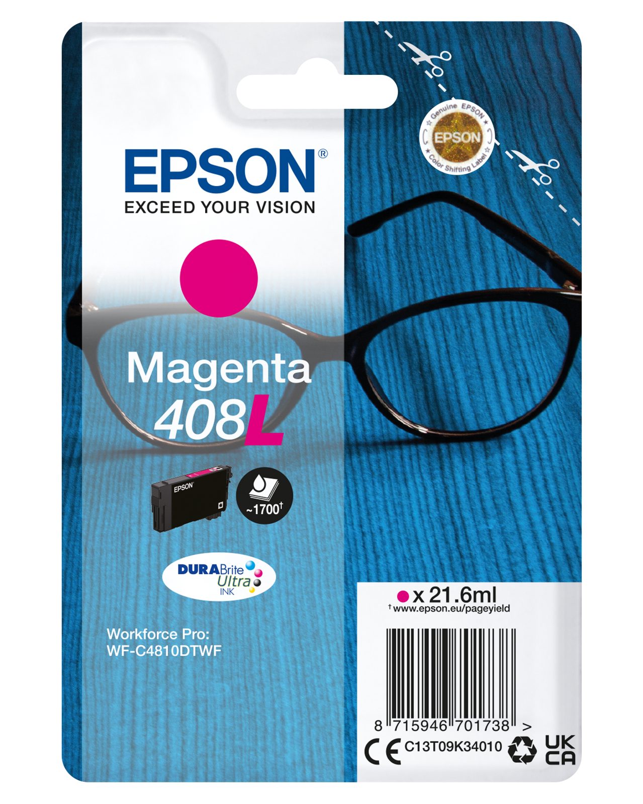 Epson 408XL Magenta, 1700 sidor, bild 3