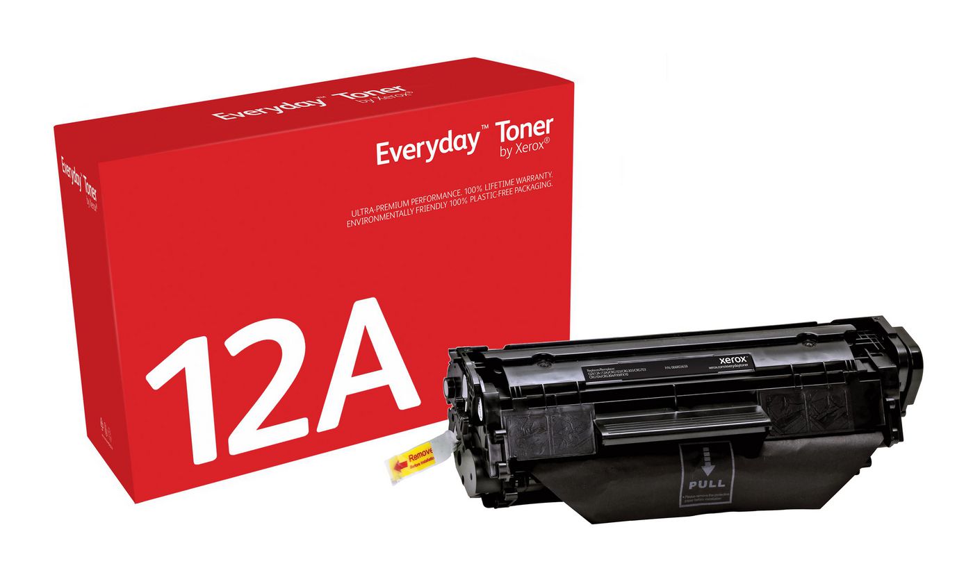 Xerox HP 12A Svart, 2000 sidor, bild 2