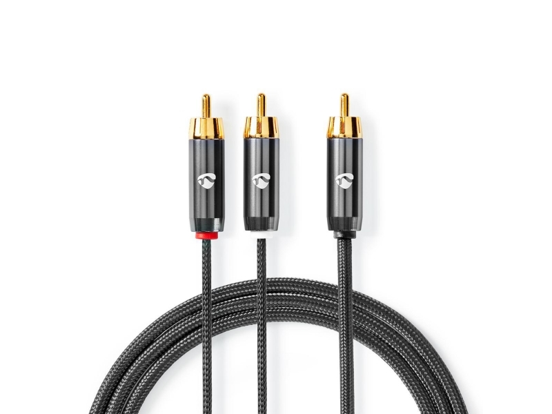 Nedis Subwooferkabel RCA till 2x RCA