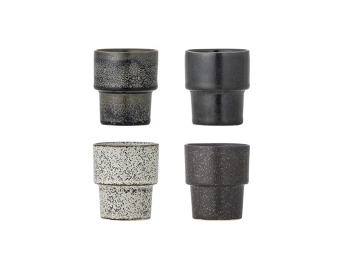 Bloomingville – Ewan espressokopp – set om 4 – brun, bild 2