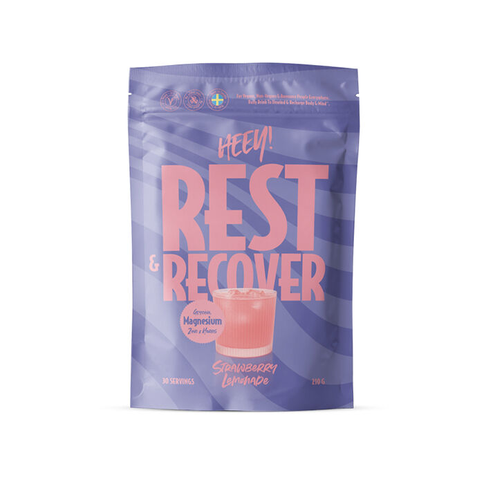 Heey! Rest & Recover Magnesium Strawberry Lemonade 210 g, bild 3