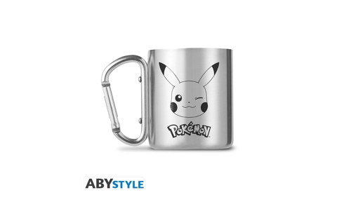 Pokemon Carabiner mugg rostfritt stål 235ml - Pikachu, bild 3