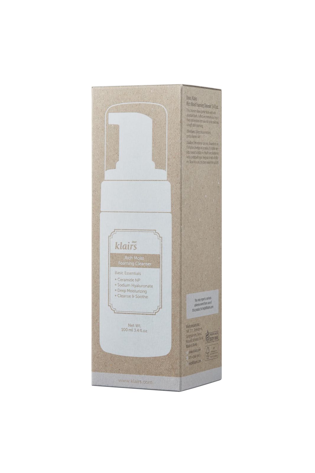 Klairs Rich Moist Foaming Cleanser 100 ml, bild 2
