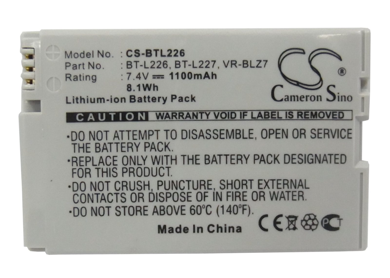 Batteri till Kamera för Sharp VL-Z5, VL-Z3H, VL-Z300W m.fl., bild 3