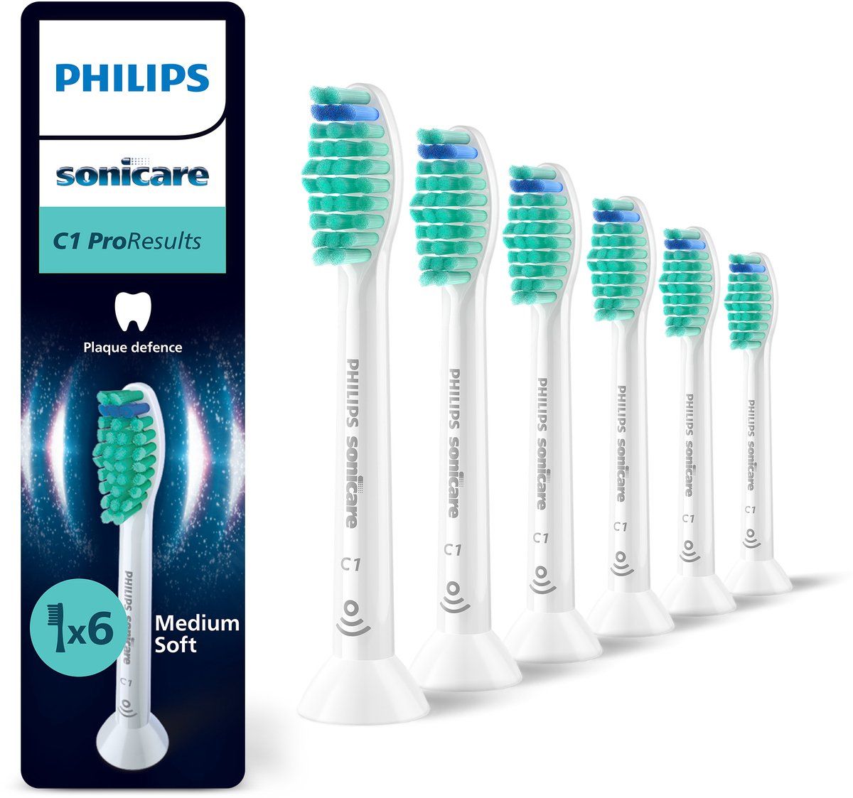 Philips Sonicare C1 ProResults tandborsthuvuden - vita - 6-pack, bild 2