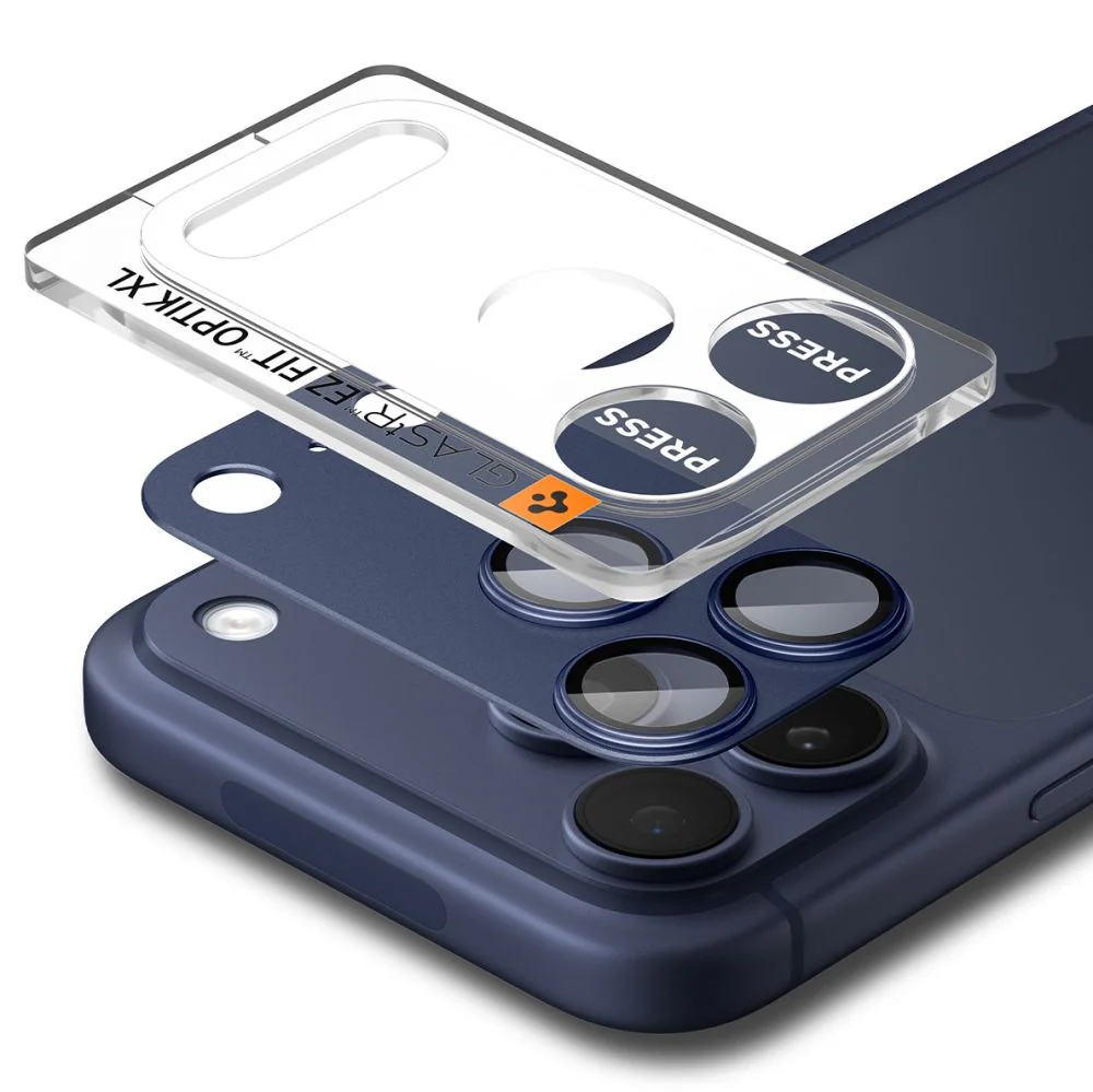 Spigen Optik Pro XL kameraglas för iPhone 17 Pro Max – marinblått, bild 2