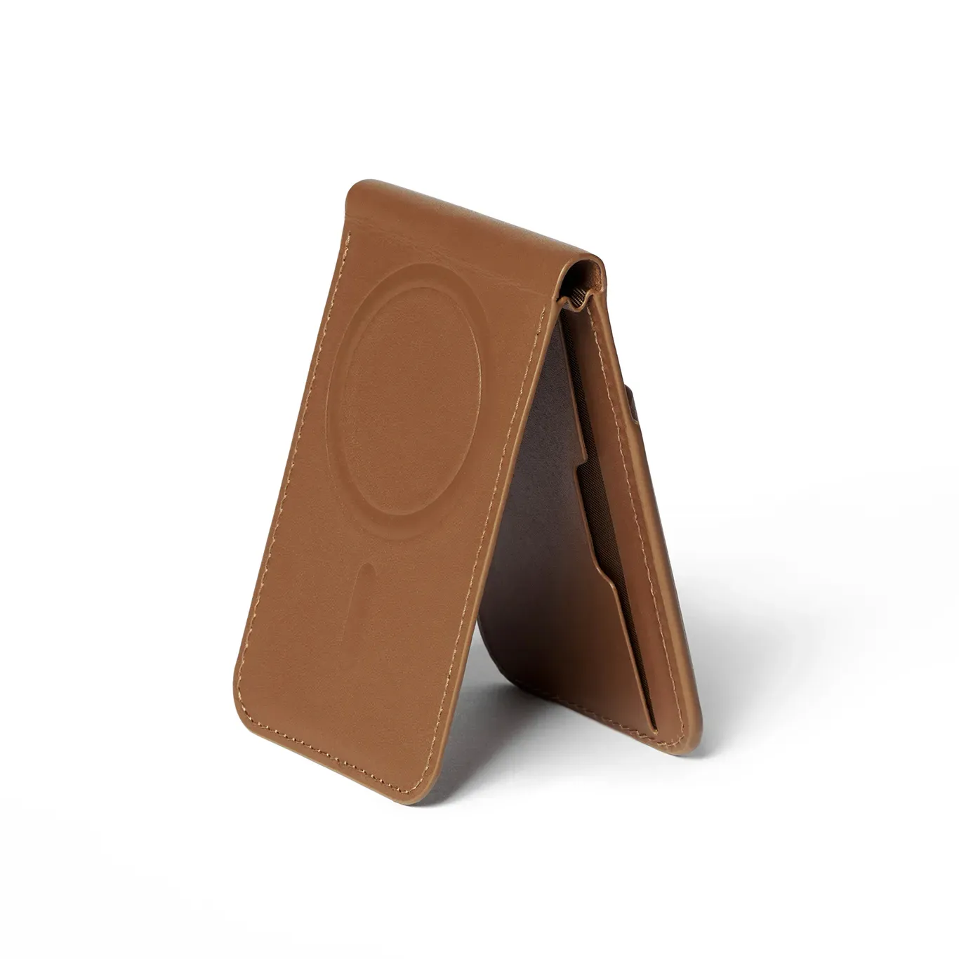Mujjo MagSafe iPhone korthållare för mobiltelefon (beige)