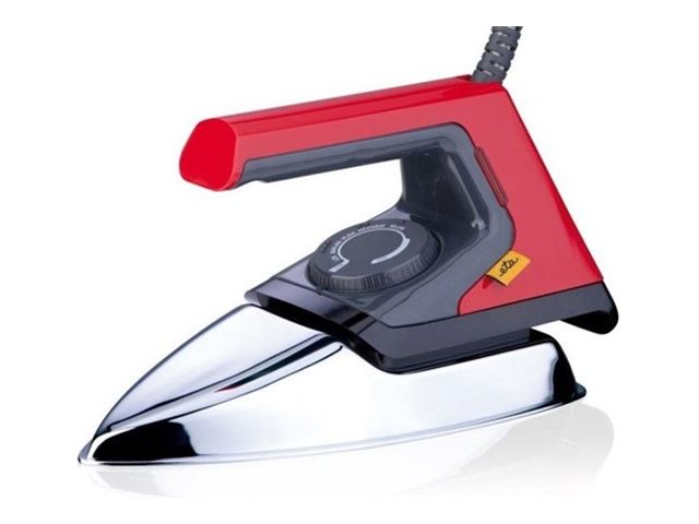 ETA 7246 90000 - Strykjärn utan ånga - sula rostfritt stål - 1000 W - retro red/black