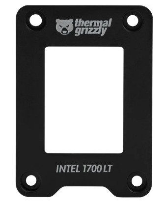 Thermal Grizzly CPU Contact Frame, Uppgraderingssats för ram, Akrylnitrilbutadienstyren (ABS), Svart, LGA 1700, 51 mm, 71 mm
