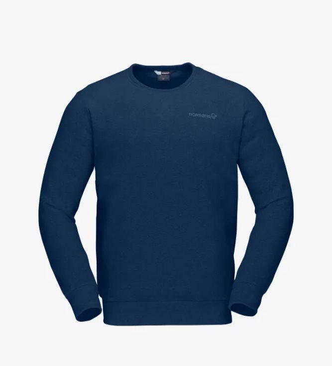 Norrøna Femund Warm2 Crew Neck Unisex Indigo Night - S