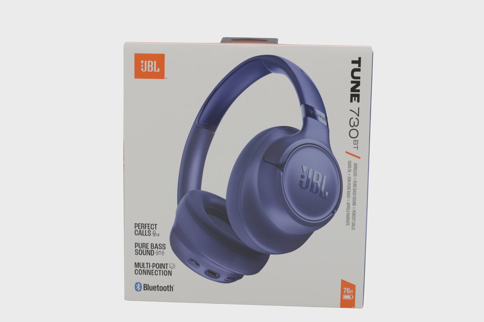 JBL Tune 730BT trådlösa hörlurar, blå