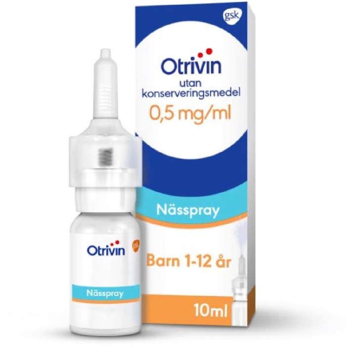 Otrivin Nässpray utan konserveringsmedel 0,5mg/ml 10 ml