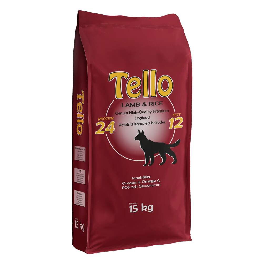Tello Lamb & Rice Torrfoder till Hund 15 kg