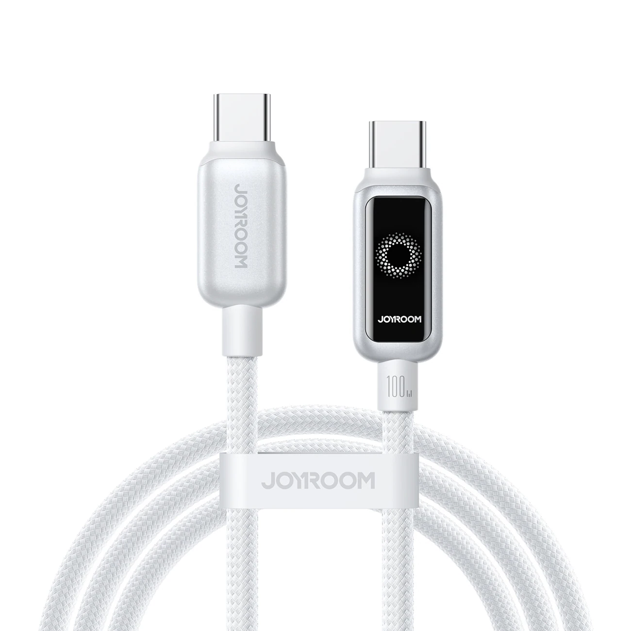 Joyroom USB-C till USB-C snabbladdningskabel 100W, 1,2m - Vit