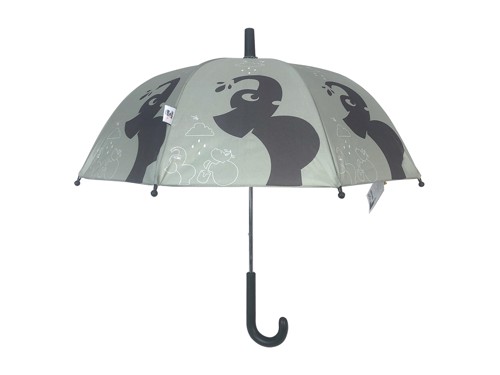 Follow the Duck - Umbrella with Elephant Print - Sage Green - 64 cm, bild 2