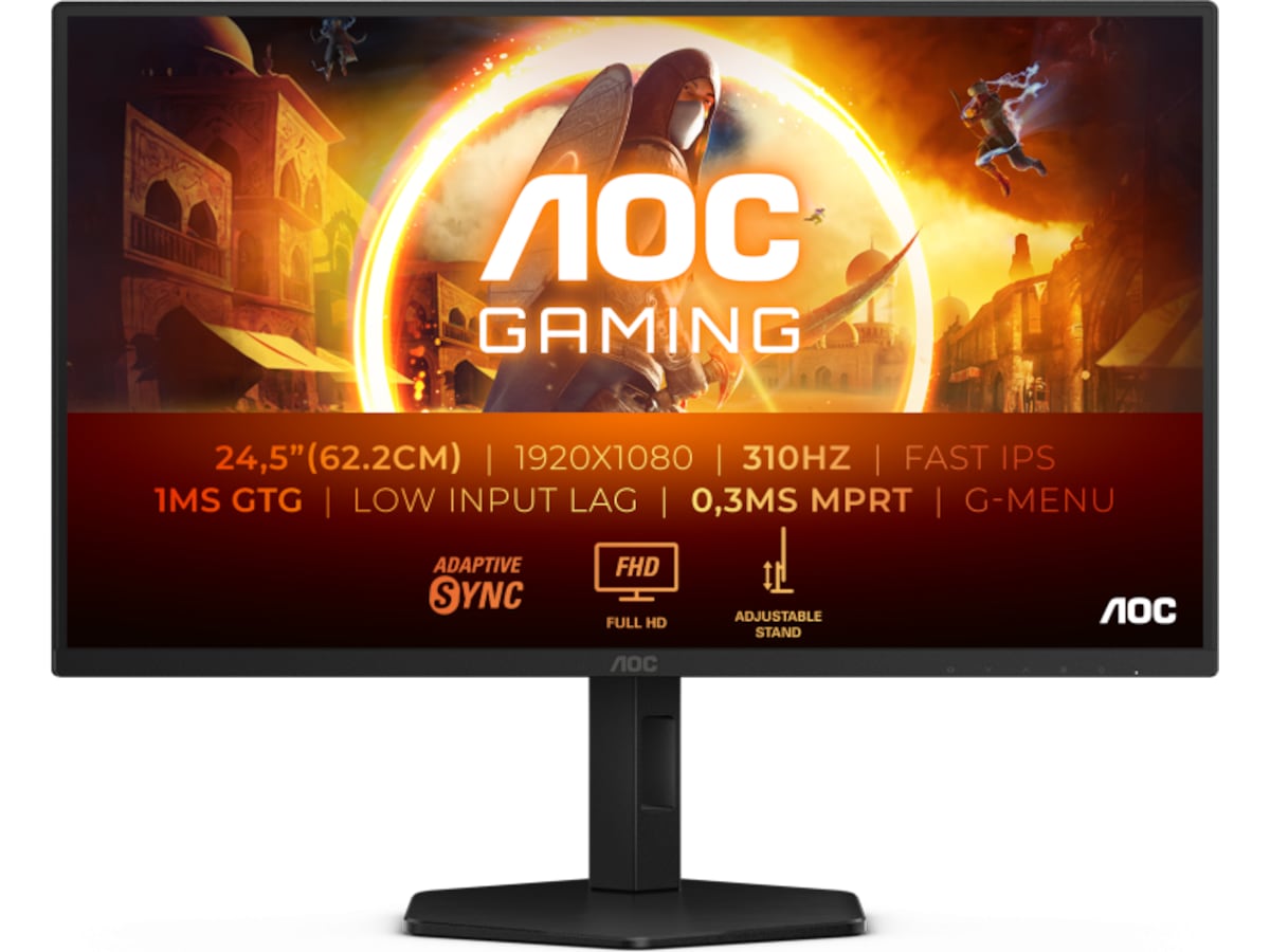 AOC 25G4SXU / 25" / 1920x1080 / IPS / 310Hz / 1ms / G-Sync / 2xHDMI / 1xDP