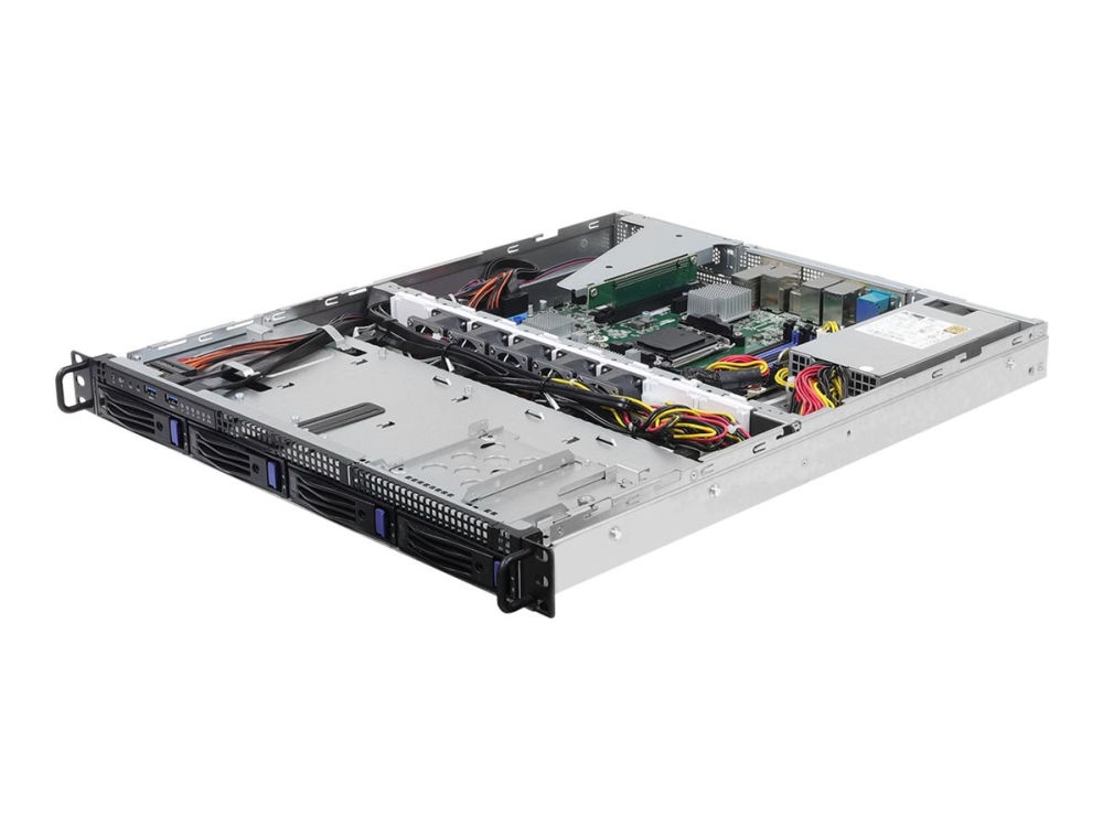ASRock Rack 1U4LW-B650/2L2T, AMD B650, AM5, 1U rackserver, 4xDDR5, 4x3.5" HDD, 1xM.2, 10GbE LAN, 400W nätagg, utan CPU/RAM/HDD